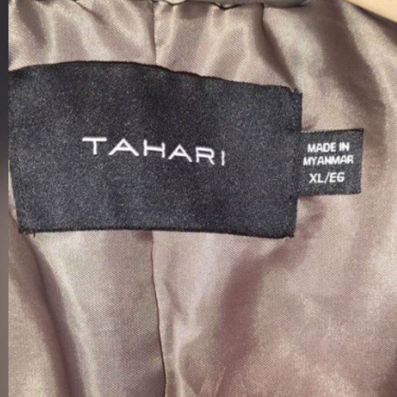 Tahari Women's French Gray Mid-Length Warm Winter Puffer Coat XL - Picture 9 of 9